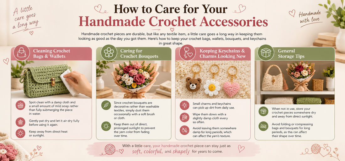 How to Care for Your Handmade Crochet Accessories
