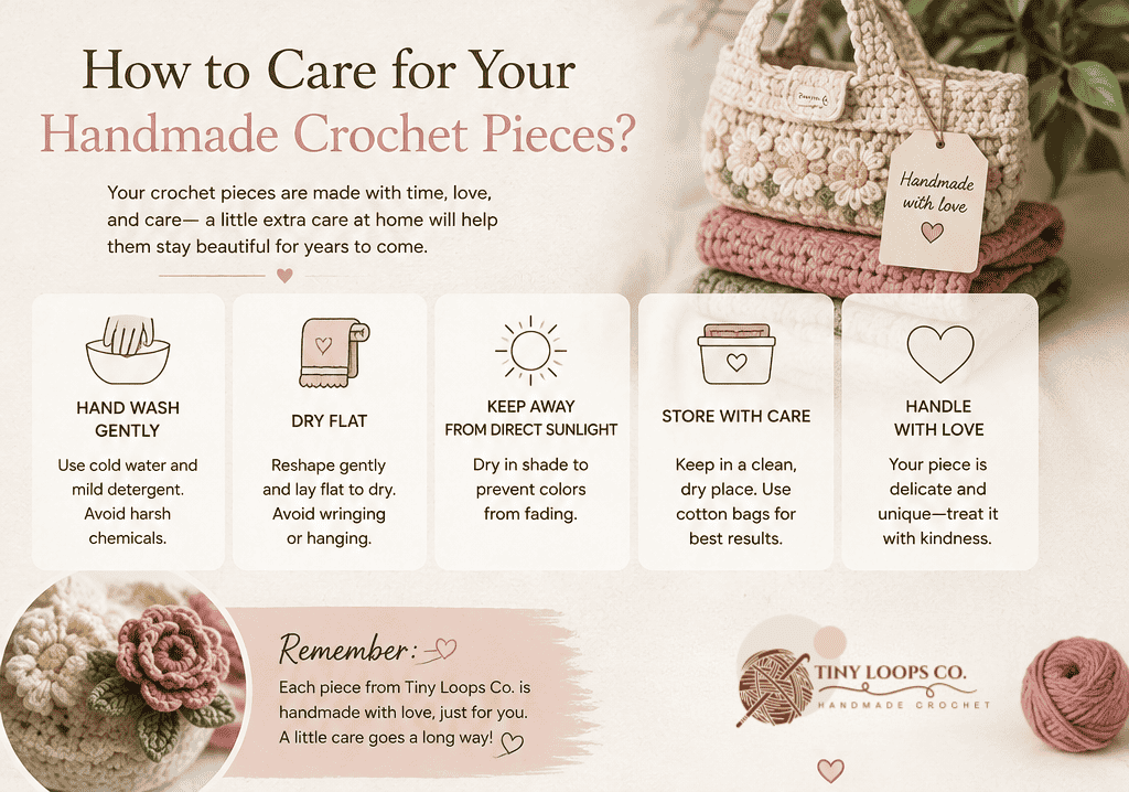 How to Care for Your Handmade Crochet Pieces 🧺