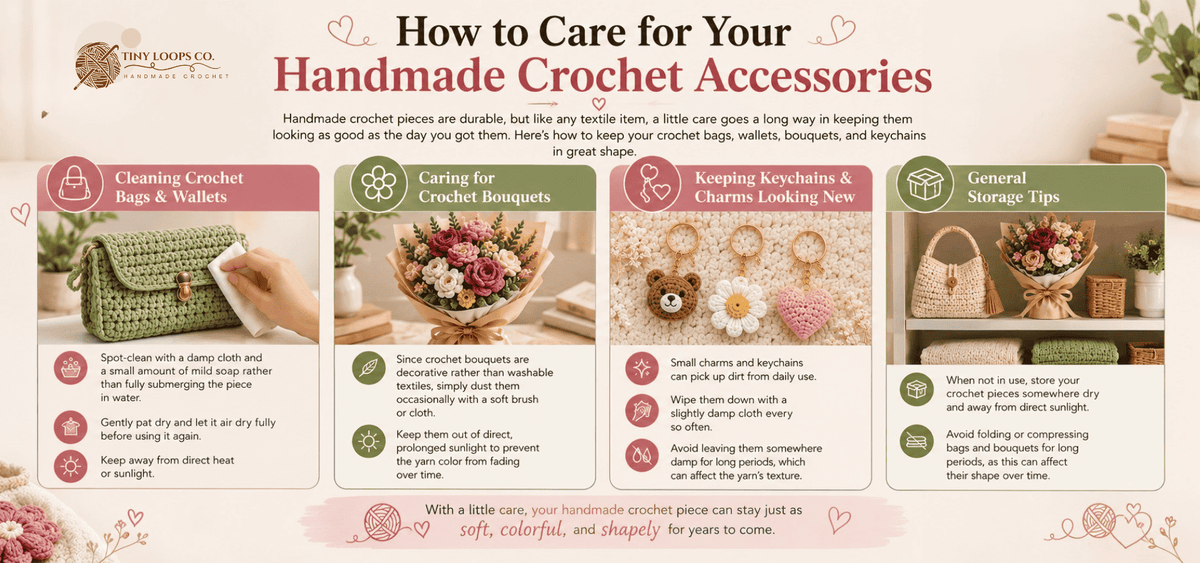 How to Care for Your Handmade Crochet Accessories